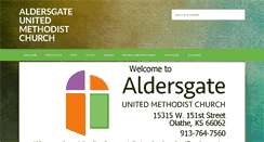 Desktop Screenshot of aldersgateumc-ks.org