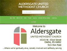 Tablet Screenshot of aldersgateumc-ks.org